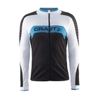 Image of Craft Gran Fondo Thermal Long Sleeve Jersey (Men's) - Black / White