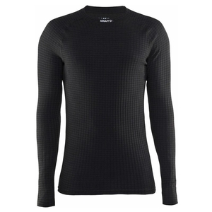 Image of Craft Warm Wool Crew Neck (Men's) - Black / Platinum