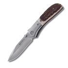 Image of CRKT M4 02 Stainless/Red Stag Folding Knife - 8.25cm