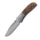 CRKT M4 02 Stainless/Burl Wood Folding Knife - 8.25cm