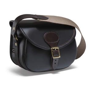Image of Croots Byland Leather Cartridge Bag - Dark Havana