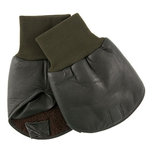 Image of Dents Boss Leather Shooting Mitts - Olive
