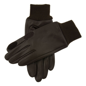 Image of Dents Speyside Fleece Lined Weather Resistant Leather Shooting Gloves - Brown