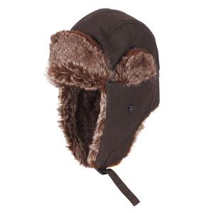 Image of Dents Waxed Cotton Trapper Hat - Brown