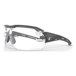Image of Edge Eyewear Kabru Glasses - Black Frame / Vapor Shield Clear Lens