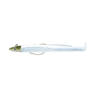 Image of Fiiish Black Eel 150 15cm Simple Combo Shore - 20g - Cloudy White + Cloudy White Body - Red Jighead