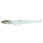 Image of Fiiish Black Eel 150 15cm Simple Combo Shore - 40g - Cloudy White + Cloudy White body - Red Jighead