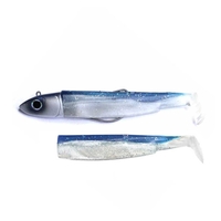 Fiiish Black Minnow 140 14cm Combo - 40g Off Shore Jig Head - Blue Silver & 2 Lure Bodies - Blue