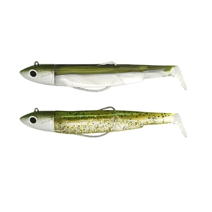 Image of Fiiish Black Minnow 70 7cm Double Combo Off Shore - 6g - Kaki - Kaki Glitter