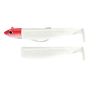 Image of Fiiish Black Minnow 70 7cm Combo Shore - 6g - White + White Body - Red Head