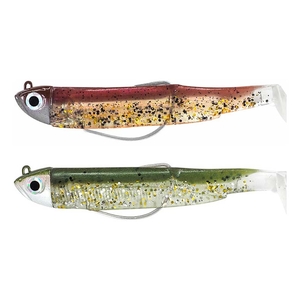 Image of Fiiish Black Minnow 90 9cm Double Combo Shore - 10g - Kaki/Silver