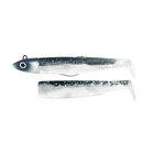 Fiiish Black Minnow 90 9cm Combo - 10g Off Shore Jig Head - Blue & 2 Lure Bodies - Blue Glitter
