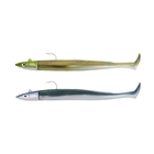 Image of Fiiish Crazy Paddle Tail 150 15cm Double Combo Off Shore - 20g - Khaki - Pearly Blue