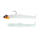 Image of Fiiish Mud Digger 90 9cm Combo - 15g - Cloudy White + Cloudy White Body - Jighead Black/Orange UV