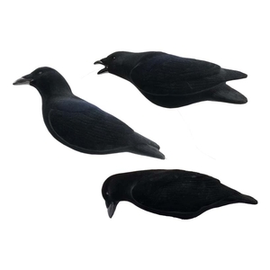 Image of Final Approach Last Pass Crow (Fully Flocked) - 3pk