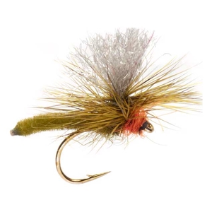 Image of Fulling Mill Jackie's Olive Palomino Parachute Orange Fly