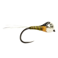 Fulling Mill Perdigon Olive Hot Spot Barbless Fly