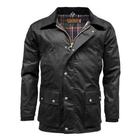 Image of Game Barker Antique Wax Jacket - Black