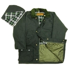 Image of Game Childrens Padded Wax Jacket - Olive