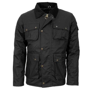 Image of Game Utilitas II Wax Jacket - Black