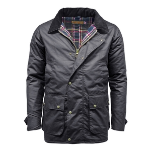 Image of Game Winchester Lined Wax Jacket - Navy