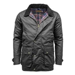 Image of Game Winchester Lined Wax Jacket - Black
