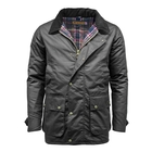 Image of Game Winchester Lined Wax Jacket - Black