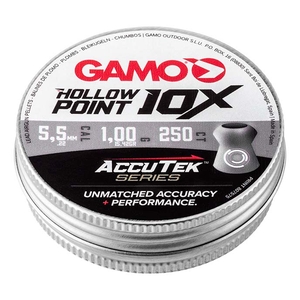 Image of Gamo HollowPoint 10X AccuTek .22 Pellets (250)
