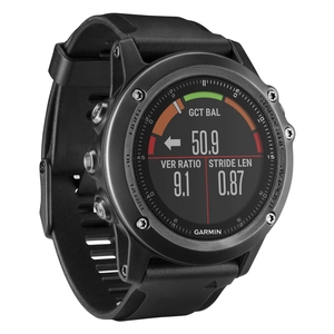 Image of Garmin fenix 3 Sapphire HR GPS Watch - Grey With Black Silicone Band