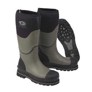Image of Grubs Ceramic 5.0 Safety Wellington Boots (Unisex) - Black / Grey