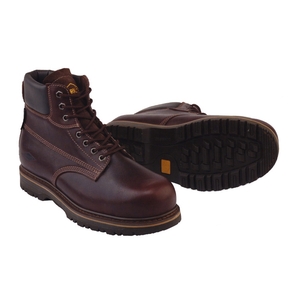 Image of Grubs Lightning 7 Eyelet Safety Boot (No Box) - Dark Brown Leather