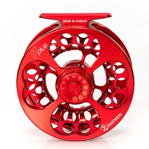 Image of Einarsson 7Plus Fly Reel - Left Hand Model - Red