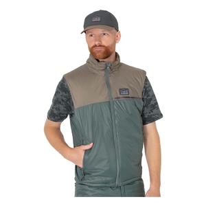 Image of Guideline Loft Vest - Walnut/Algae Green