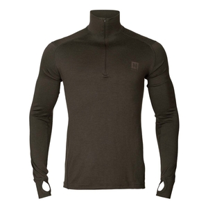 Image of Harkila Base All Season Half Zip - Shadow Brown