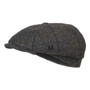 Image of Harkila Benmore Baker Boy Cap - Charcoal Grey