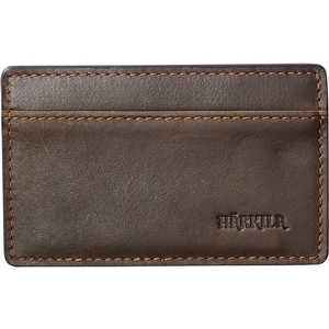 Image of Harkila Credit Card Sleeve - Waxed Leather - Dark Brown