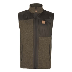 Image of Harkila Kalix Fleece Waistcoat - Willow Green/Shadow Brown