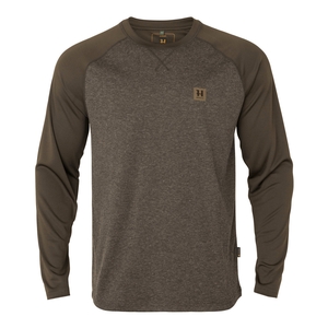 Image of Harkila Kodiak Cleverwool Long Sleeve T-Shirt - Dark Hunting Green