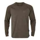 Image of Harkila Kodiak Cleverwool Long Sleeve T-Shirt - Dark Hunting Green