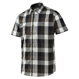 Image of Harkila Linus Short Sleeved Shirt - Hunting Green Check