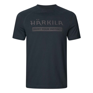 Image of Harkila Logo SS T-Shirt - Dark Navy