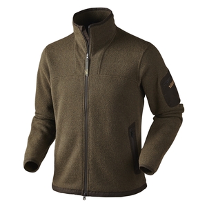 Image of Harkila Norja Cardigan - Warm Olive Melange