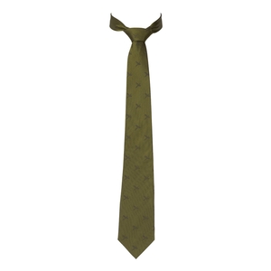 Image of Harkila Retrieve Pheasant Silk Tie - Olive