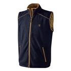Image of Harkila Sandhem Fleece Waistcoat - Dark Navy Melange