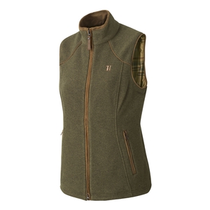 Image of Harkila Sandhem Lady Fleece Waistcoat - Dusty Lake Green Melange
