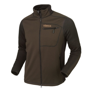 Image of Harkila Vestmar Hybrid Fleece Jacket - Slate Brown Melange