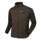 Image of Harkila Vestmar Hybrid Fleece Jacket - Slate Brown Melange