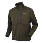 Image of Harkila Tidan Hybrid Half Zip Fleece Jacket - Willow Green/Black