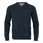 Image of Harkila Vincent Merino V-Neck Pullover - Dark Navy