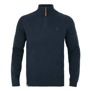 Image of Harkila Vincent Merino Half Zip Pullover - Dark Navy